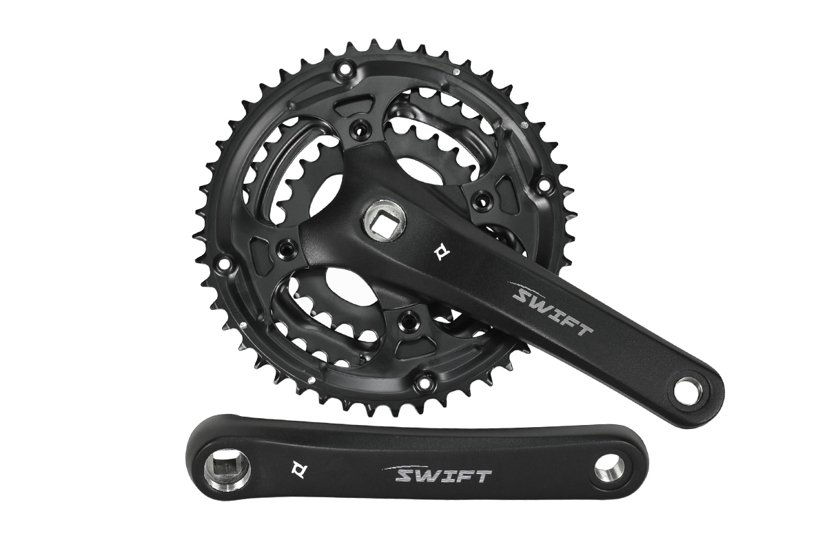 Система PROWHEEL SWIFT-201*175mm,(48/38/28)AL-6061-T6,CHAINLINE:50,BCD:104/64,под квадрат,черный Система PROWHEEL SWIFT-201*175mm,(48/38/28)AL-6061-T6,CHAINLINE:50,BCD:104/64,под квадрат,черный